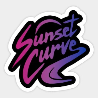 sunset curve bi pride Sticker